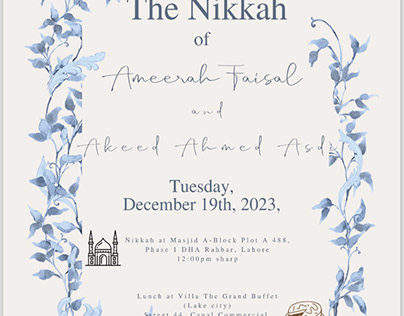 Nikkah Digital Invites