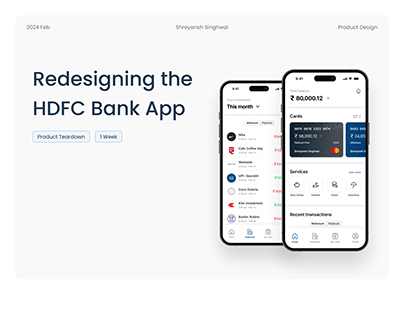 Redesigning HDFC app - Product Teardown