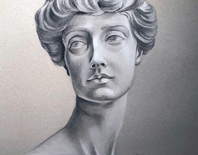 Charcoal on  Strathmore Toned Gray 11” x 14” paper