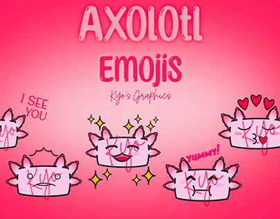 Custom Pink Axolotl Emojis