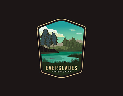 Emblem sticker patch logo Everglades National Park