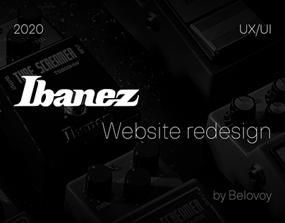 Ibanez - website redesing concept