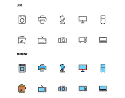 A Collection of Flat Design Icons