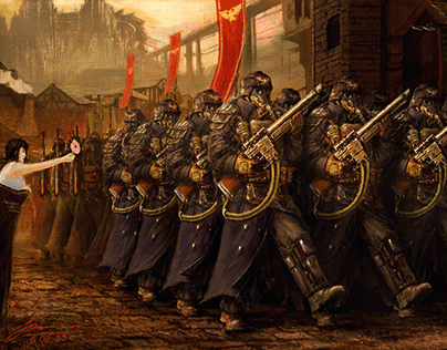 Death Korps of Krieg parade