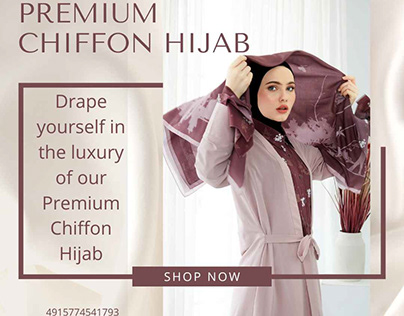 Drape yourself in the luxury of Premium Chiffon Hijab