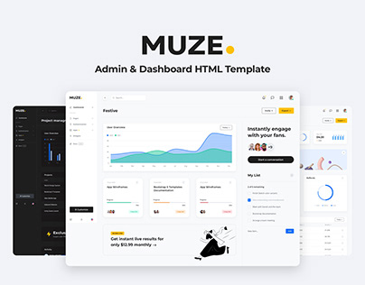 Introducing Muze Admin & Dashboard HTML Template