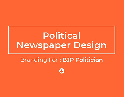 Political Newspaper Design For Branding