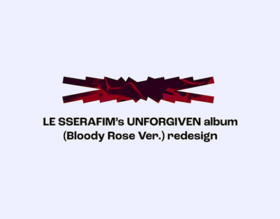 LE SSERAFIM UNFORGIVEN album redesign