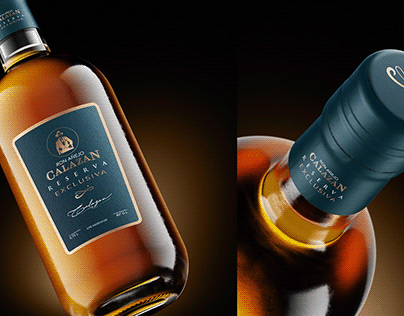 Calazan Rum Label Design
