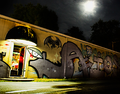 Street Art at Night-Tallahassee, FL