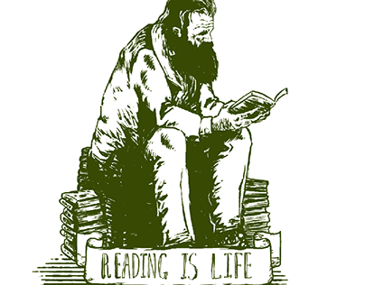 Reading is Life mug design