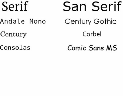 Serif-San Serif