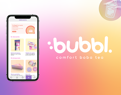 BUBBL Comfort Boba Tea • UI Design