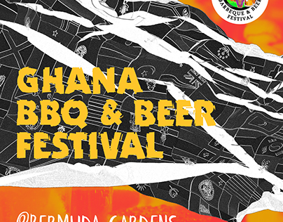 GHANA BBQ+BEER FESTIVAL POSTER - GRAPHIC DESIGN