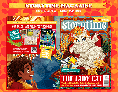 Project thumbnail - STORYTIME MAGAZINE: COVER & ILLUSTRATIONS