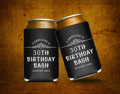 Birthday Can coolers or can koozies