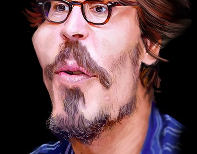 Painting Johnny Depp