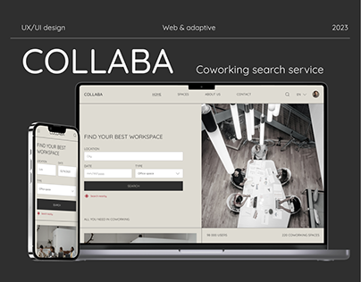 UX/UI Case Study - Coworking search service