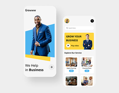 Business app uiux design