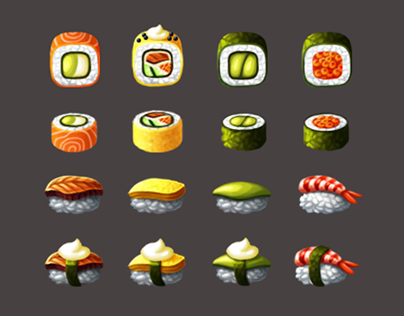 Sushi icons