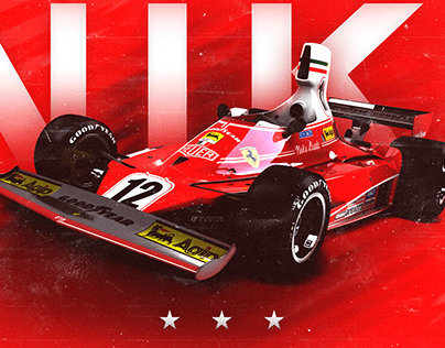 Niki Lauda 3 Time Champion Poster