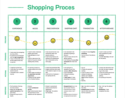 Customer Journey Map - ordering food for parrots