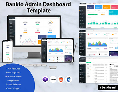 Bankio - Bootstrap Admin Web App And Bootstrap UI Kit