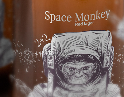Space Monkey Red Lager - Beer Brand
