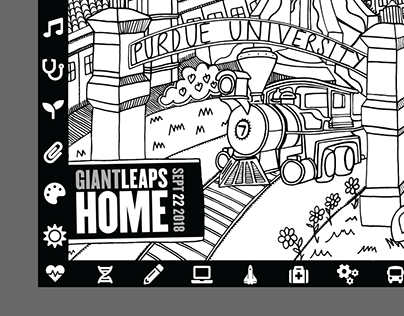 Purdue Homecoming Coloring Page/ Mural