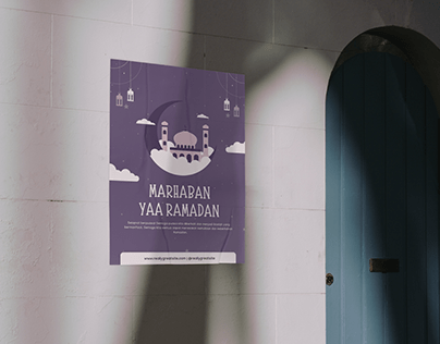 Poster Ucapan Selamat Ramadan Simpel dan Modern