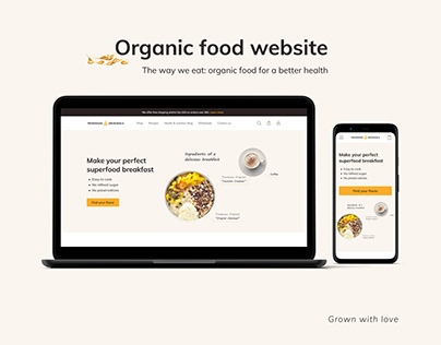 Organic food website