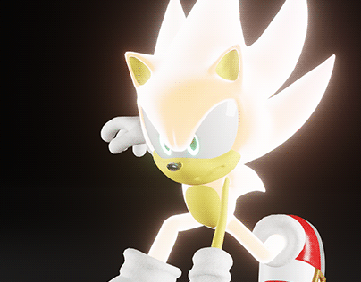 Hyper Sonic - 3D Model and Animation