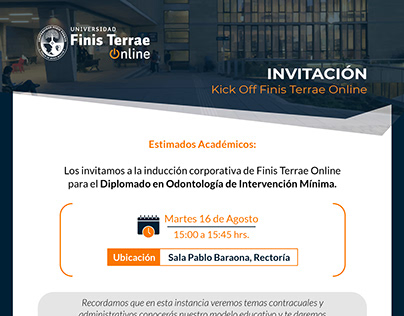 Invitaciones Finis Terrae Online
