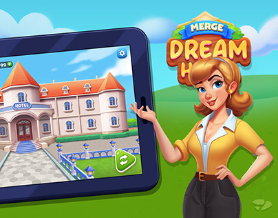 Merge Dream Hotel Game UI/UX Design