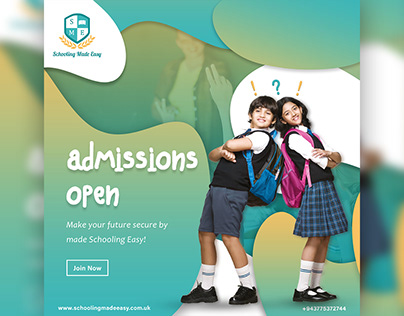 School Admission Open Social Media Poster Design