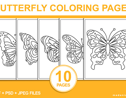 Butterfly Coloring Page For Kids