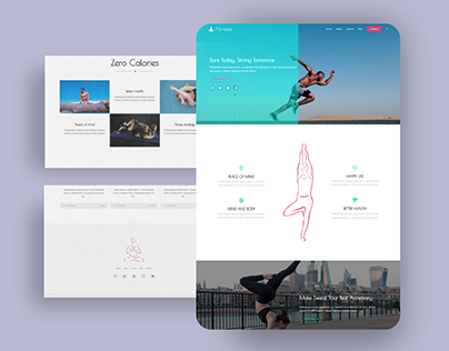 Fitness – Ocea page website design