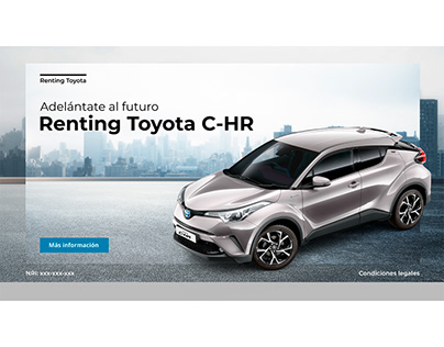 Banner car publicity Toyota