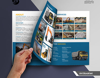 Brochure Design For A Earth Movers Company
