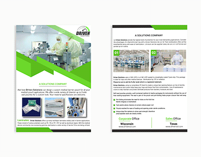 PACKAGING COMPANY DOUBLE-SIDED FLYER DESIGN