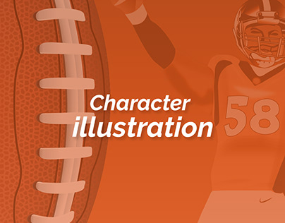 Character Illustration "NFL PLAYER"