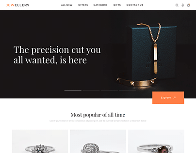 Jewellery e-commerce website design