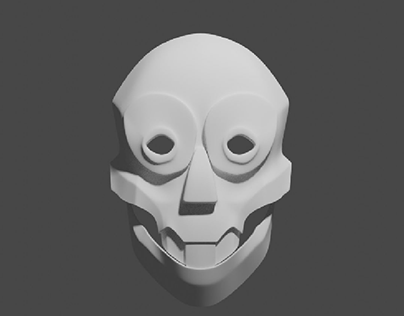 Masks for a Video Game project (clay renders)