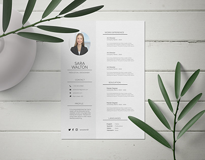 Simple and gorgeous resume