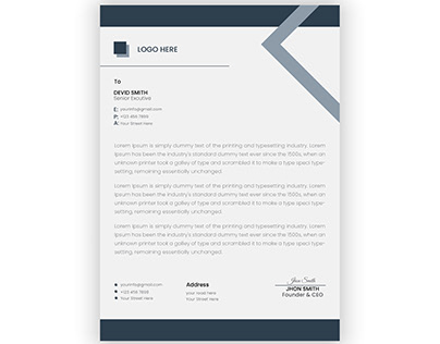 Business Letter Head Design by Posh Print