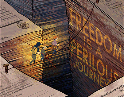 Social Poster | Freedom Is A Perilous Journey