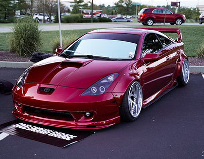 Blood Red Toyota Celica