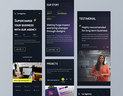 Le Agency - Creative Agency Responsive view