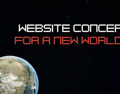 Website concept for a new planet (новая планета)
