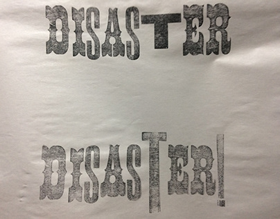 Disaster Western Typography